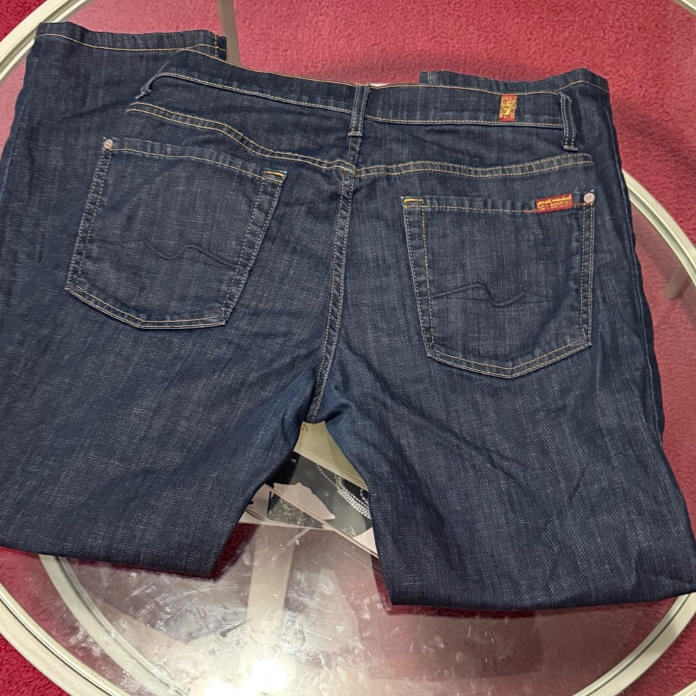 Dark wash 7 For All Mankind straight jeans size 32